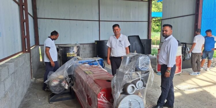 फोहरमैला प्रशोधन केन्द्रमा उपकरण जडान