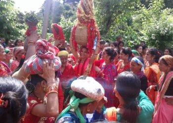 गौरापर्वको आज तेस्रो दिन, आज गौरादेवीलाई घरघरमा भित्र्याइँदै