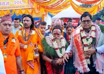 कालीबाबाको महायज्ञमा सहभागी हुन भारतीय मन्त्री सोनोवाल काठमाडौंमा