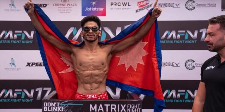 भारतीय प्रतिद्वन्द्वीलाई नकआउट गर्दै रविन्द्र बने पहिलो नेपाली ‘एमएफएन’ च्याम्पियन