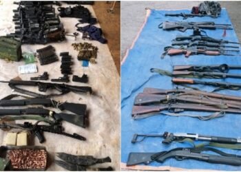 नेपाली जेलबाट भागेर भारत छिरिसकेका ७ कैदी समातिए, विभिन्न स्थानबाट ९४ थान हतियार बरामद