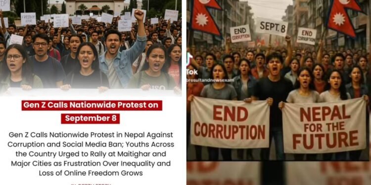 माइतीघरमा आज जेनजी पुस्ताले प्रदर्शन गर्दै