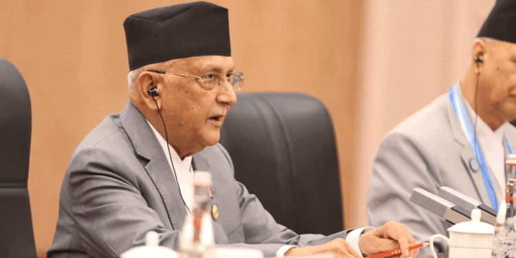 प्रधानमन्त्री ओलीले आज शांघाइ शिखर सम्मेलनलाई सम्बोधन गर्दै