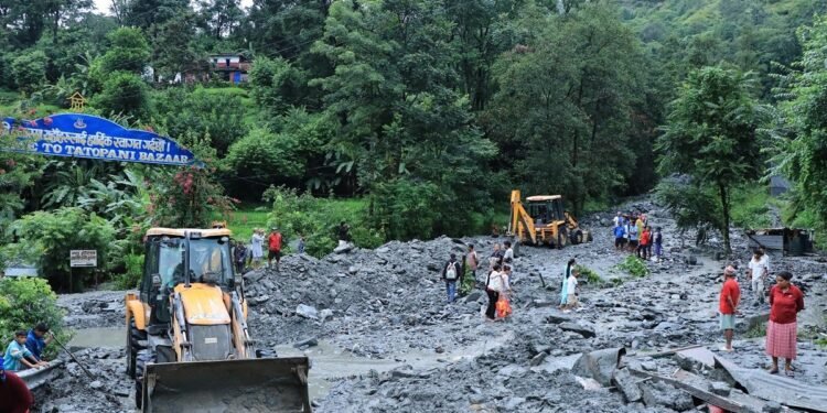 लेतेखोलाको बाढीले भौतिक संरचनामा क्षति