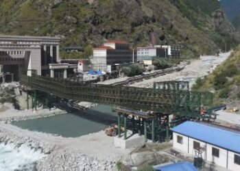 नेपाल–चीन सीमास्थित ल्हेन्दे खोलामा मितेरी पुल पुनःनिर्माण अन्तिम तयारीमा