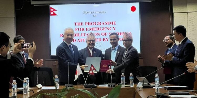बिपी राजमार्ग पुनःनिर्माण र मर्मतका लागि जापान सरकारबाट दुई अर्ब ६० करोड अनुदान सहयोग