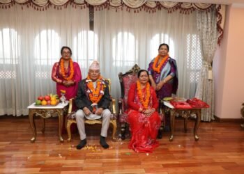 राष्ट्रपति भवन शितलनिवासमा टीका