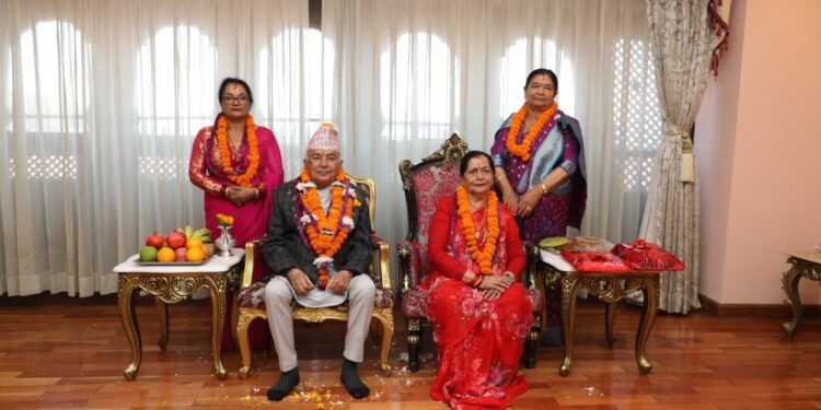 राष्ट्रपति भवन शितलनिवासमा टीका