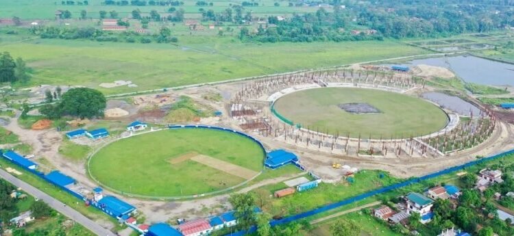 गौतमबुद्ध अन्तरराष्ट्रिय क्रिकेट रङ्गशालाको काम ४० प्रतिशत सम्पन्न