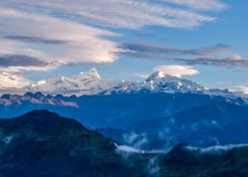 मौसम खुलेपछि देखिएको मनास्लु हिमाल (तस्विरहरू)
