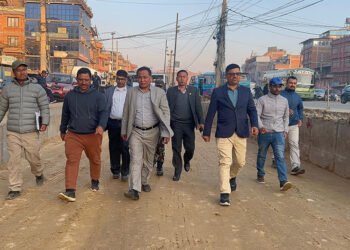 सूर्यविनायक—धुलिखेल सडक निर्माण प्रगति ५० प्रतिशत