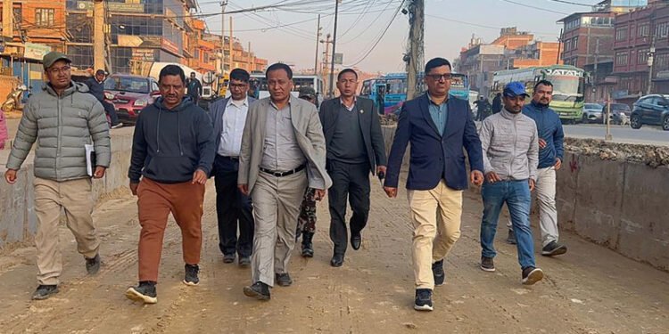 सूर्यविनायक—धुलिखेल सडक निर्माण प्रगति ५० प्रतिशत