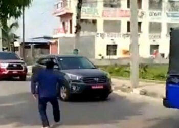 विराटनगरमा महेश बस्नेतमाथि आक्रमण प्रयास, गाडीमा रङ फ्याँकियो