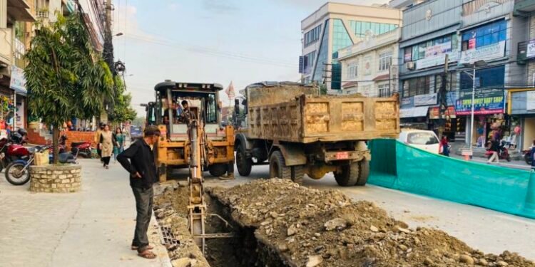 पोखरामा विद्युतीय तार भूमिगतको काममा ६० प्रतिशत प्रगति