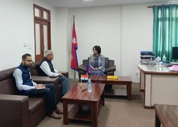 स्वास्थ्य मन्त्री गौतमसँग भारतीय राजदूतको शिष्टाचार भेट