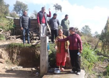 पौवादुङमाको चाँपे गाउँमा घरघरमा जडान