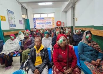 पायक पर्ने स्थानमा निःशुल्क आँखा शिविर सञ्चालन गर्दा …