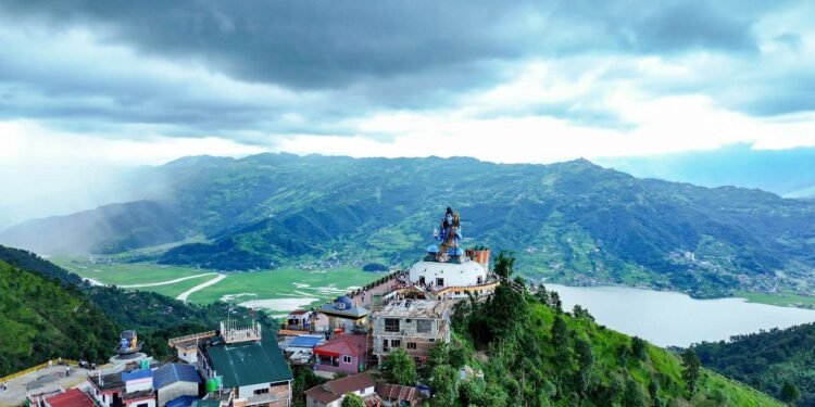 ड्रोनबाट देखिएको पुम्दिकोटको मनमोहक दृश्य (तस्बिरहरू)