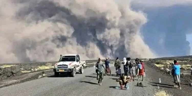 इथियोपियामा १२ हजार वर्षपछि ज्वालामुखी विस्फोट, असर दिल्लीसम्म