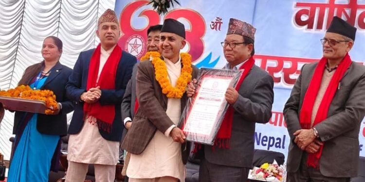 बाँस प्रवर्द्धनमा लागेको दिक्तेल रुपाकोट मझुवागढी नाष्टद्वारा पुरस्कृत