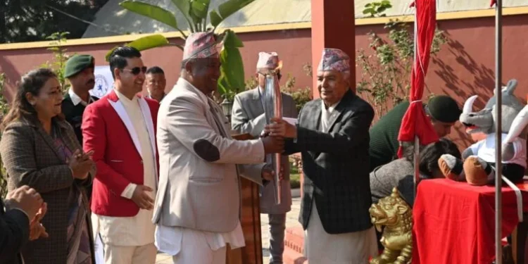 राष्ट्रपतिद्वारा १३ औं किन्डर ओलम्पिक मस्कर्टको अनावरण