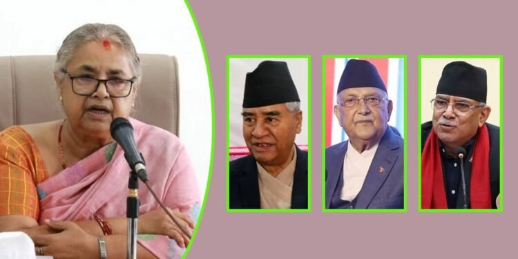 प्रधानमन्त्री कार्कीले आज देउवा, ओली र प्रचण्डसँग भेटवार्ता गर्दै