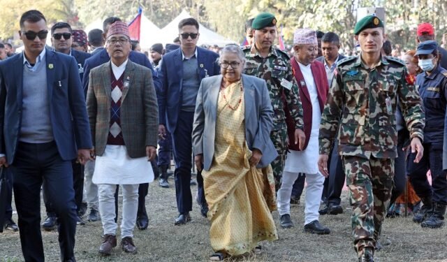 राप्रपाको जलपान कार्यक्रममा प्रधानमन्त्री