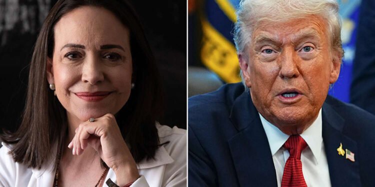 मचाडो–ट्रम्प पहिलो भेट, नोबेल शान्ति पुरस्कार हस्तान्तरण