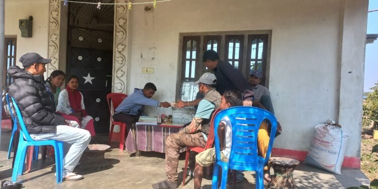 जलथलका सन्थाल समुदायमा नियमित बचत अभियान