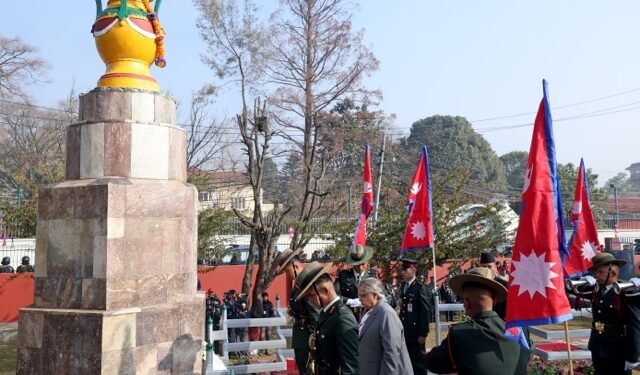 प्रधानमन्त्री कार्कीबाट सहिदप्रति श्रद्धाञ्जली अर्पण