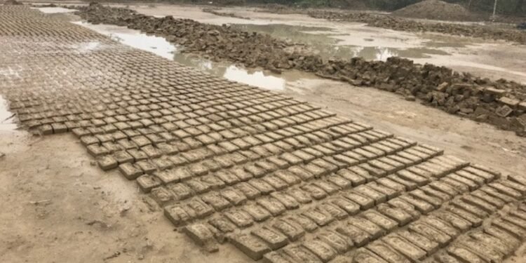 हिउँदे वर्षाले काँचो इँटामा क्षति