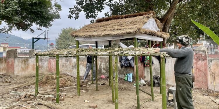 आदिवासी जनजाति महोत्सवः तीन जातिका नमुना घर निर्माण