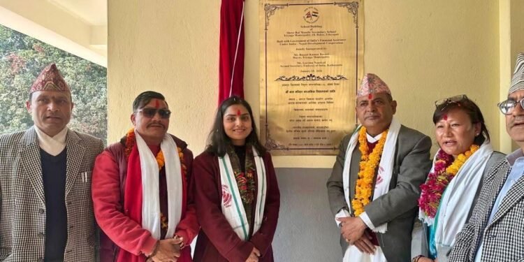 भारतीय सहयोगमा विद्यालय भवन निर्माण