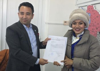 रास्वपाले धादिङ–१ बाट आशिका तामाङलाई दियो टिकट