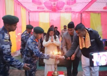 सशस्त्र प्रहरी दिवसमा गड्डाचौकीबाट ‘पूर्व–पश्चिम झण्डा मार्च’ सुरु