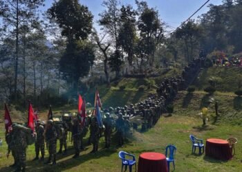 नेपाली सेनाको हरिहरपुरगढी–सिन्धुलीगढी पदयात्रा समापन