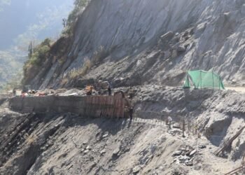 बेनी–जोमसोम सडकको म्याग्दी खण्डको सडकमा पहिरो रोकथाम योजना सुरु