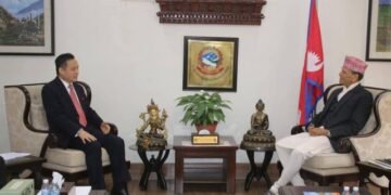 परराष्ट्रमन्त्रीसँग चिनियाँ राजदूतको भेट