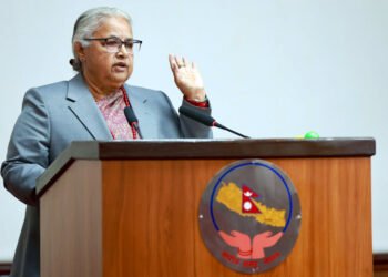 राष्ट्रियसभामा मुस्लिम आयोगको प्रतिवेदन प्रस्तुत गर्दै प्रधानमन्त्री