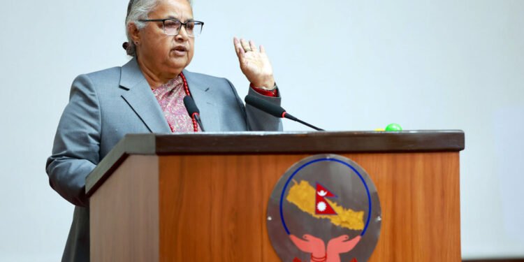 राष्ट्रियसभामा मुस्लिम आयोगको प्रतिवेदन प्रस्तुत गर्दै प्रधानमन्त्री