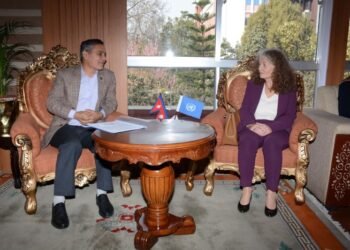 गृहमन्त्री अर्यालसँग संयुक्त राष्ट्रसङ्घ, नेपालका आवासीय संयोजकको भेट