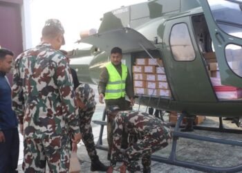 एकीकृत सुरक्षा योजनाअनुसार निर्वाचन सुरक्षा व्यवस्थापन गर्दै सेना