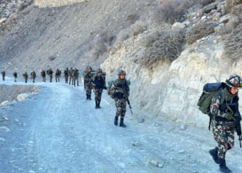 दार्चुलामा निर्वाचन सुरक्षाका लागि संयुक्त सुरक्षा गस्ती