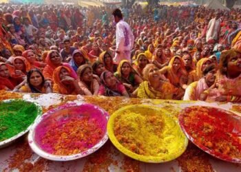 मिथिला माध्यमिकी परिक्रमाः कञ्चनवन पुगेर होली खेलियो