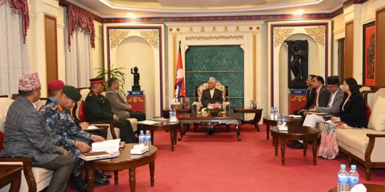 निर्वाचनमा शान्ति सुरक्षा सशक्त बनाउन ४ वटै निकायलाई राष्ट्रपतिको निर्देशन