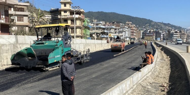 सूर्यविनायक–धुलिखेल सडक विस्तार : तीनवर्षमा ६७ प्रतिशत भौतिक प्रगति