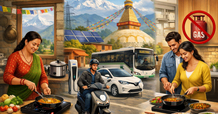 ग्याँसको चरम अभाव : विद्युतीय चुलो र पेट्रोलले: सवारी नेपालका लागि कति सान्दर्भिक ?