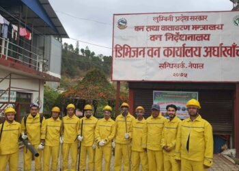 अर्घाखाँचीमा वन डढेलो नियन्त्रण गर्न टोली गठन