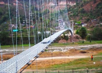 पाँच महिनाअगावै निर्माण सम्पन्न भयो झोलुङ्गे पुल