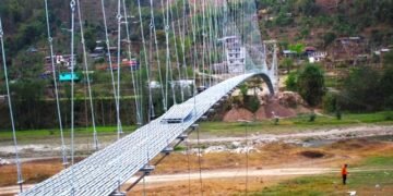 पाँच महिनाअगावै निर्माण सम्पन्न भयो झोलुङ्गे पुल